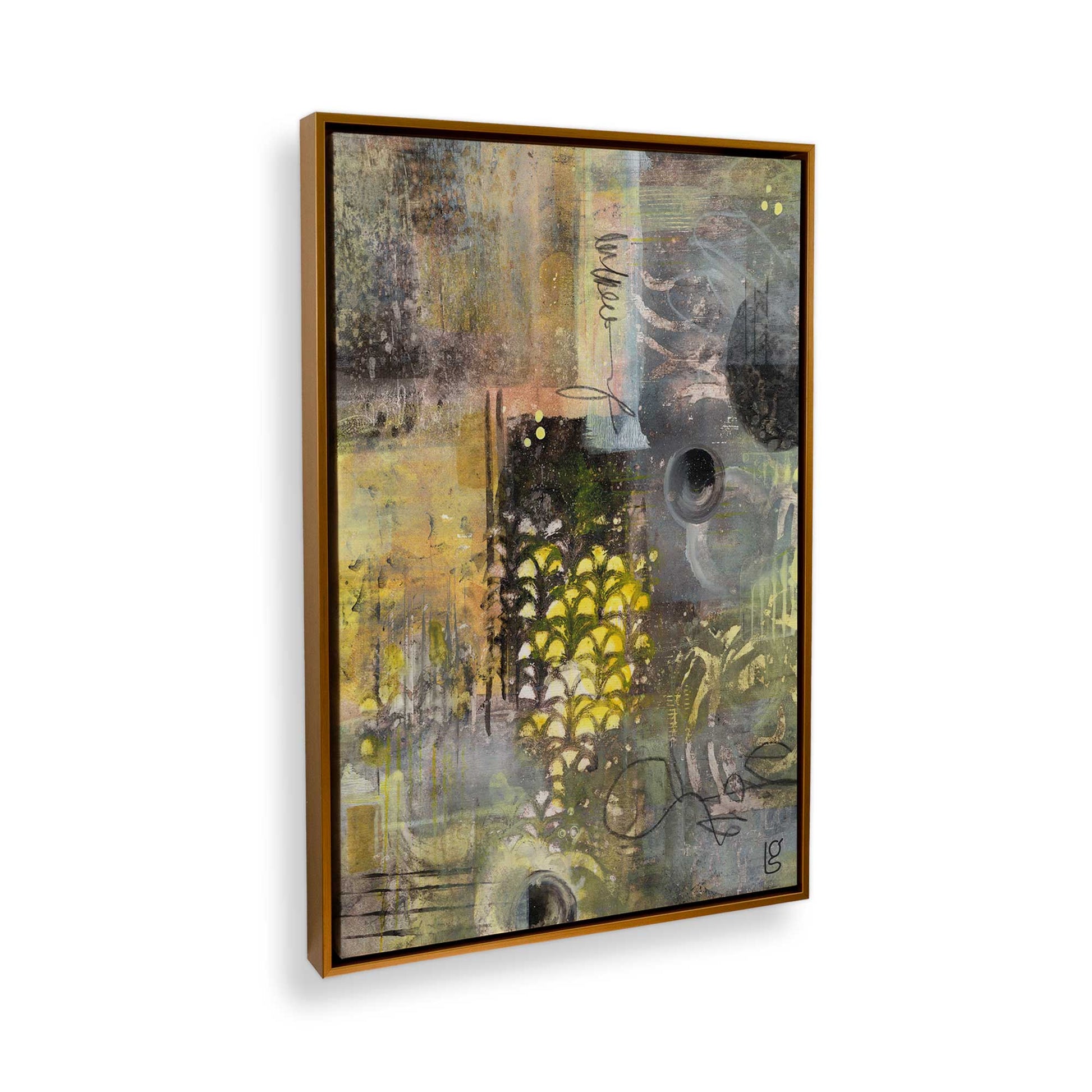 [Color:Polished Gold], Picture of the corner of the art