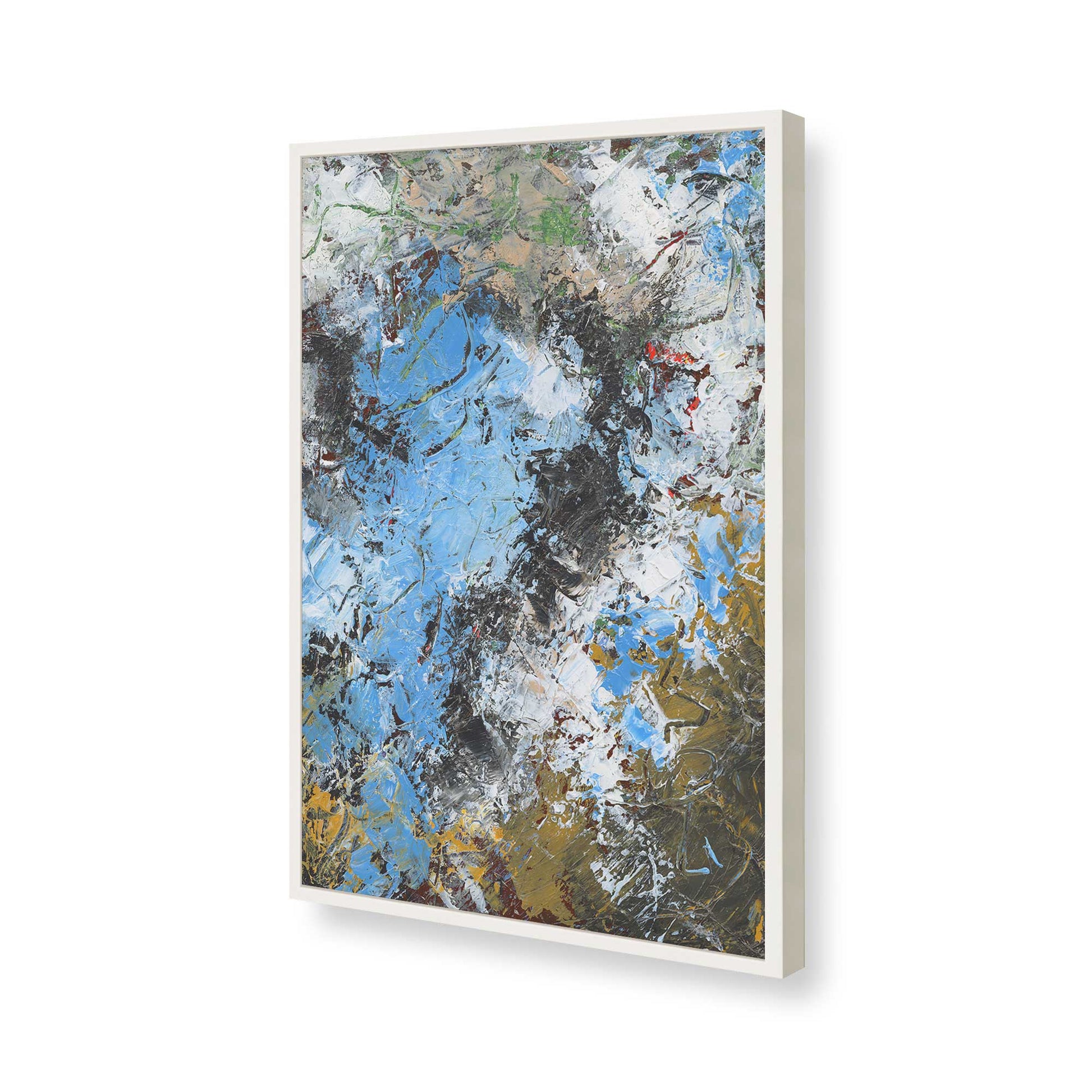 [Color:Opaque White], Picture of art in a Opaque White frame of the corner