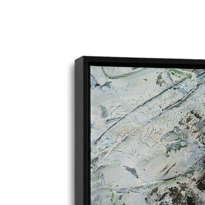 [Color:Satin Black], Picture of art in a Satin Black frame at an angle