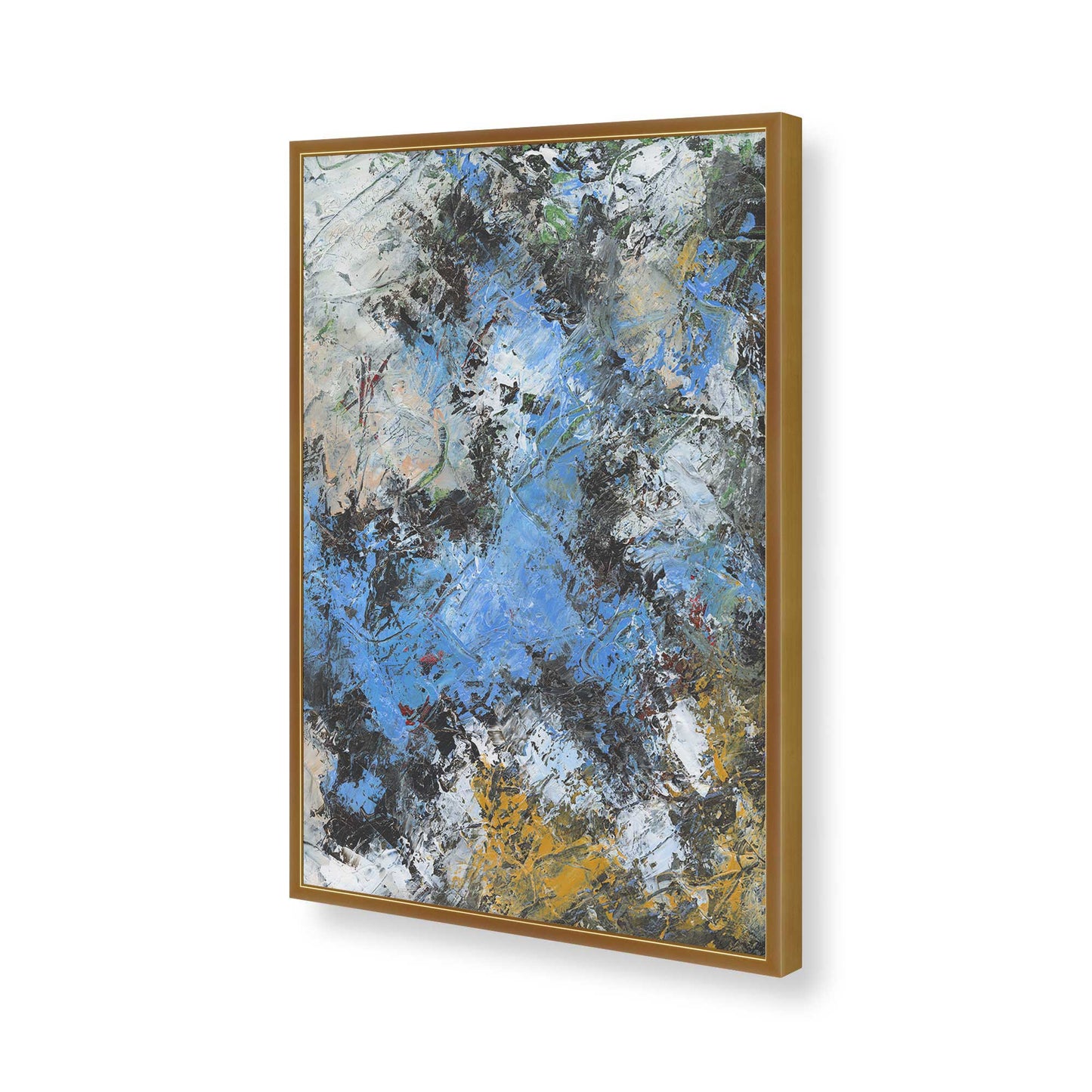 [Color:Polished Gold], Picture of art in a Polished Gold frame of the corner