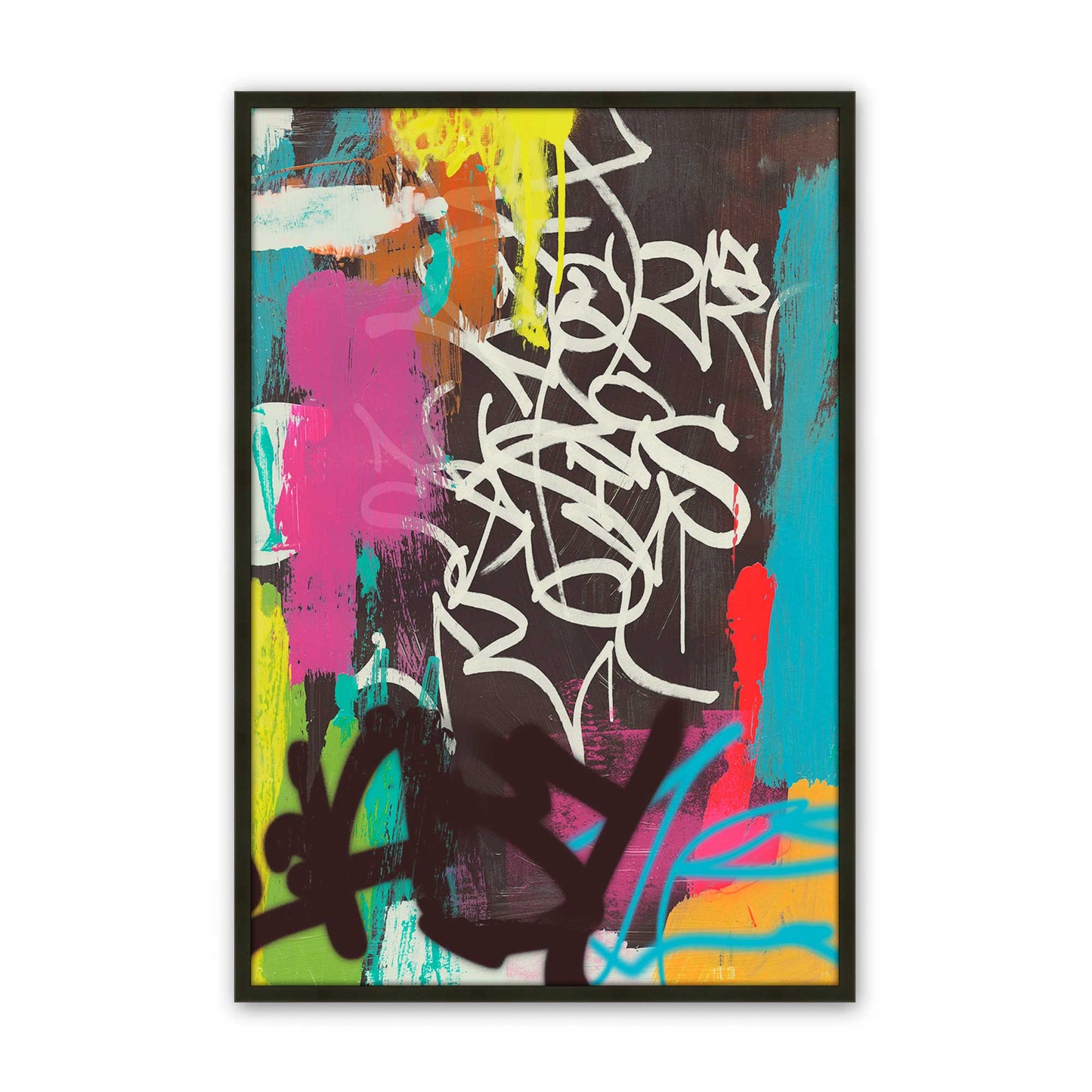 [Color:Satin Black], Picture of art in a Satin Black frame