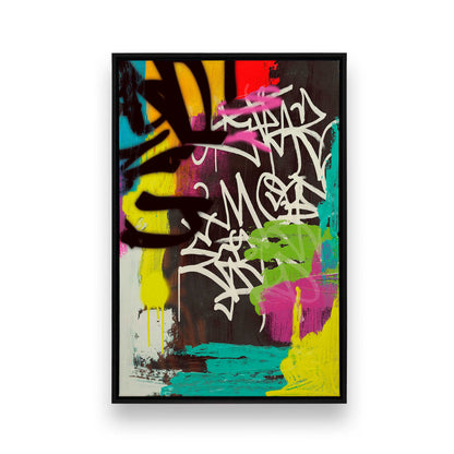 [Color:Satin Black], Picture of art in a Satin Black frame