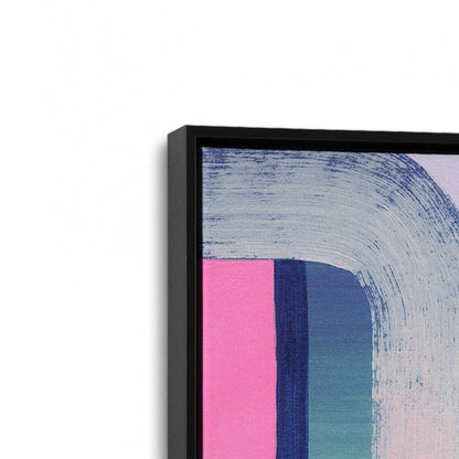 [Color:Satin Black], Picture of art in a Satin Black frame at an angle