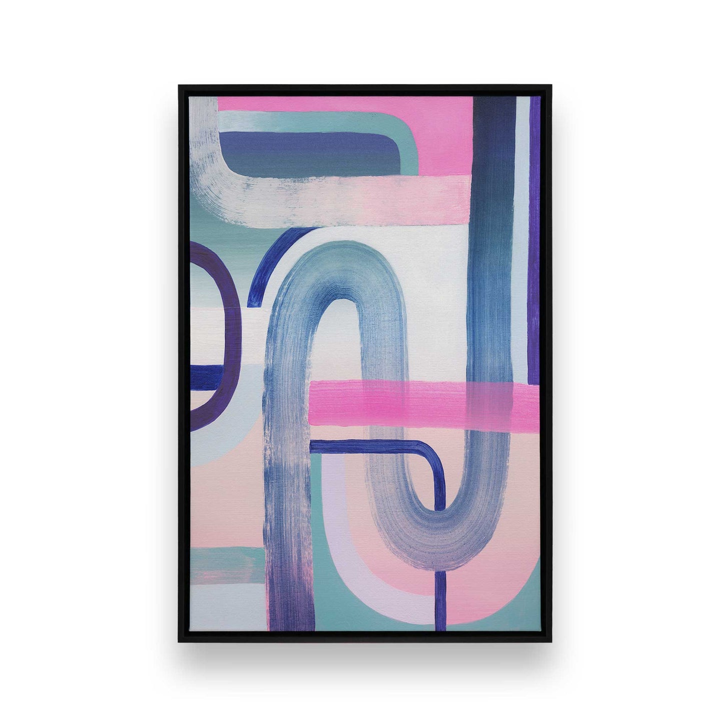 [Color:Satin Black], Picture of art in a Satin Black frame