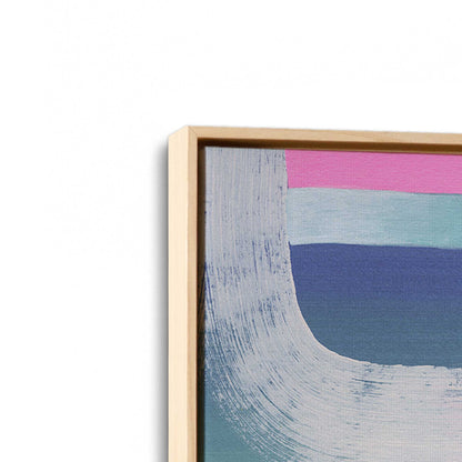 [Color:American Maple], Picture of art in a American Maple frame at an angle