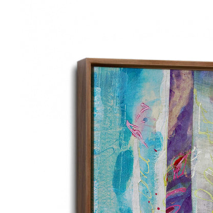[Color:Walnut], Picture of art in a Walnut frame at an angle