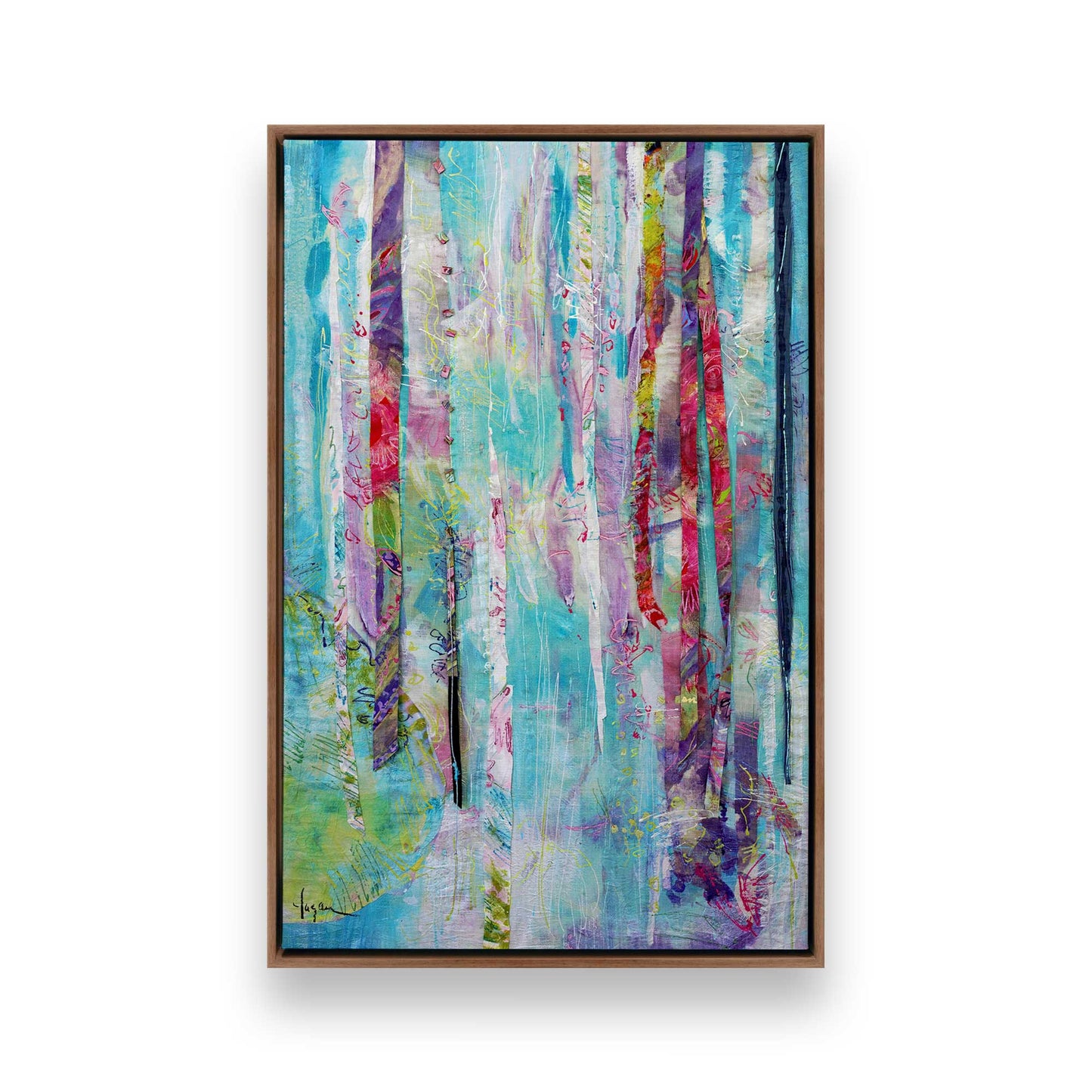 [Color:Walnut], Picture of art in a Walnut frame