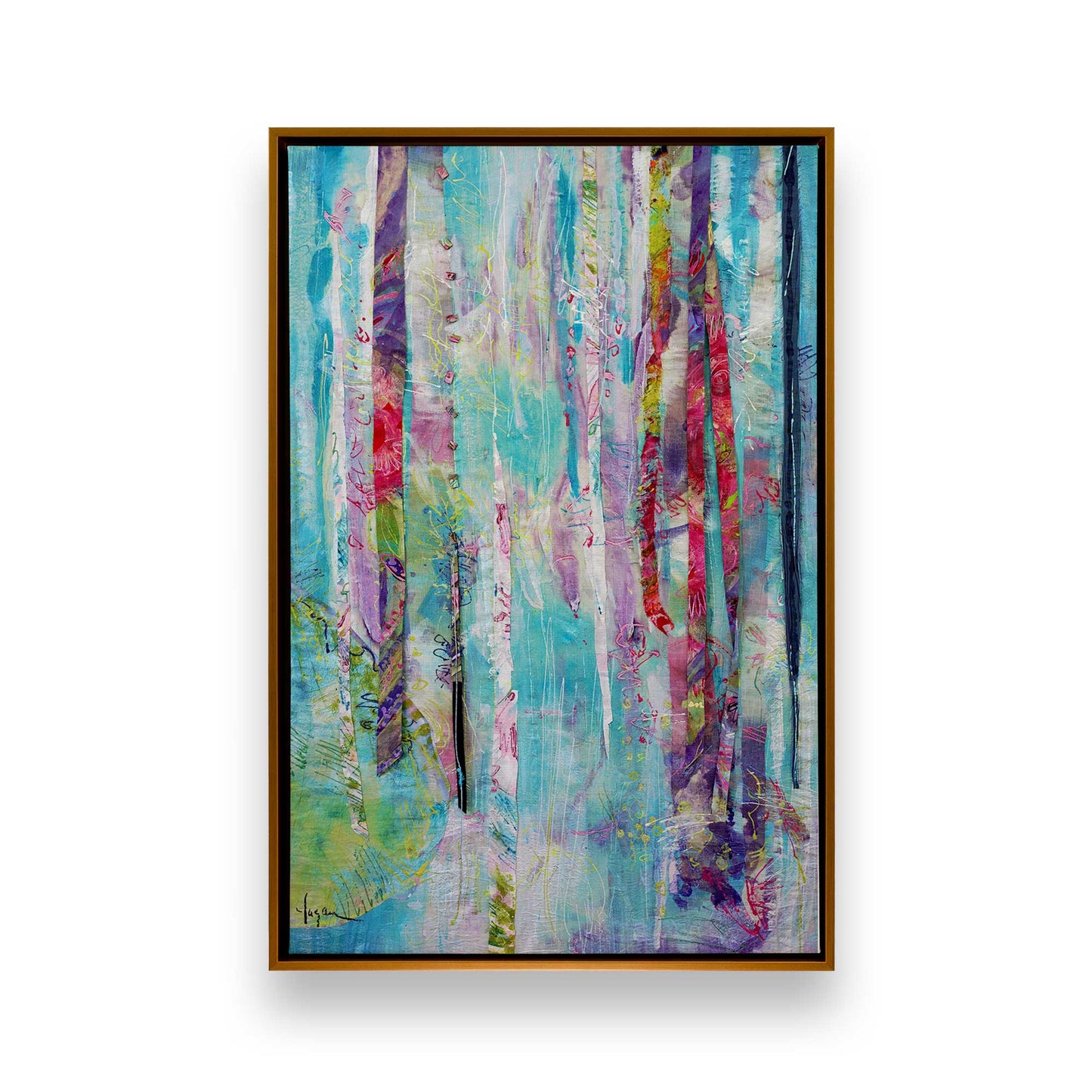 [Color:Polished Gold], Picture of art in a Polished Gold frame