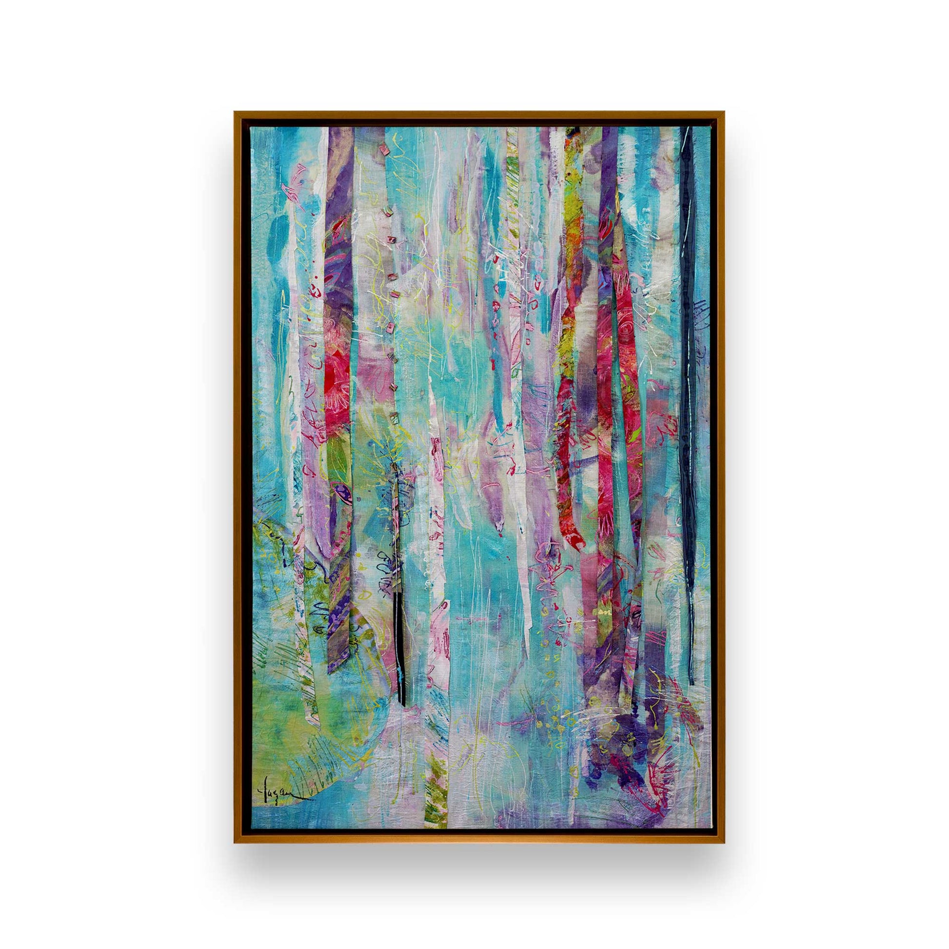 [Color:Polished Gold], Picture of art in a Polished Gold frame