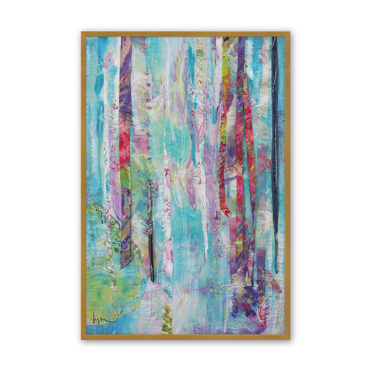 [Color:Polished Gold], Picture of art in a Polished Gold frame