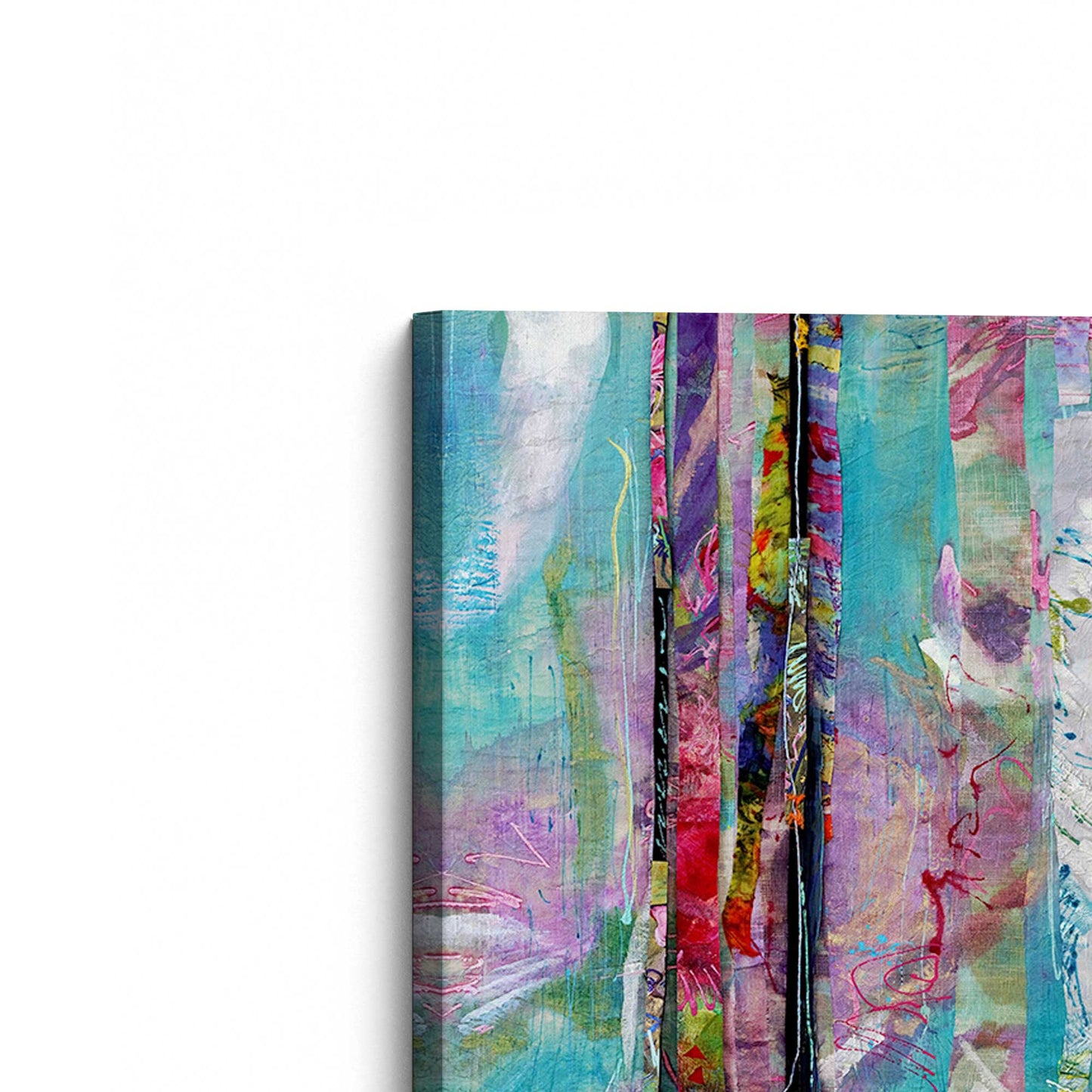 [Color:Stretched Canvas], Picture of the corner of the art