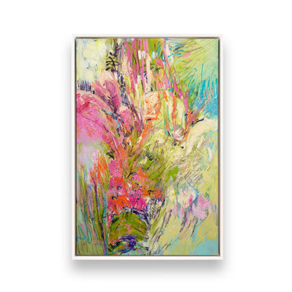 [Color:Opaque White], Picture of art in a White frame