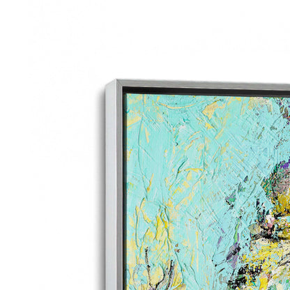 [Color:Polished Chrome], Picture of art in a Polished Chrome frame at an angle