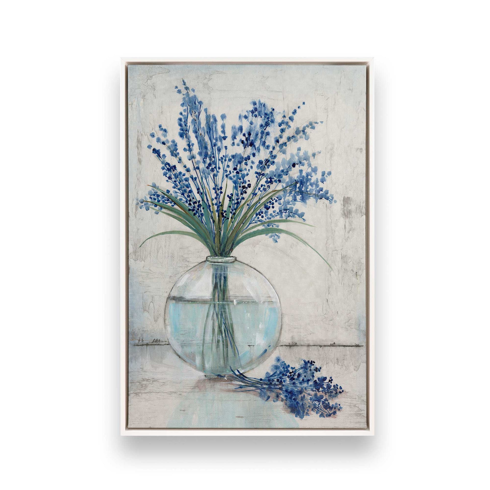 [Color:Opaque White], Picture of art in a White frame