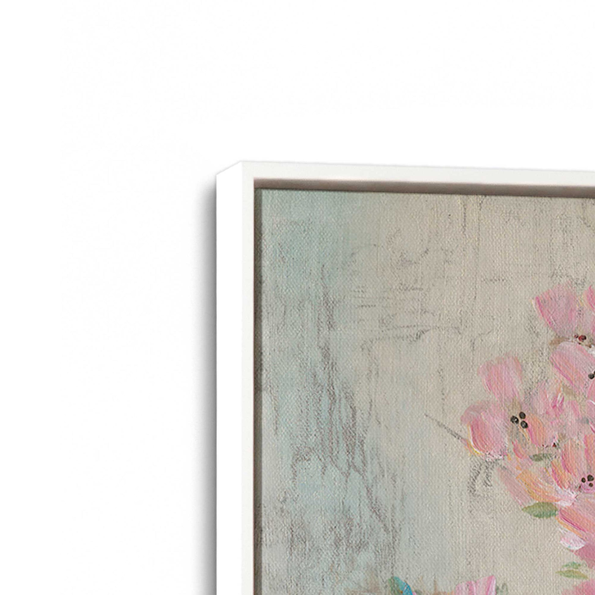 [Color:Opaque White], Picture of art in a White frame at an angle