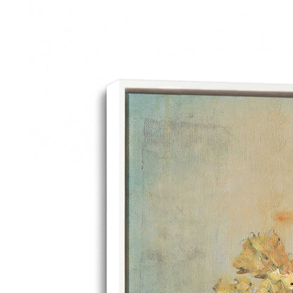 [Color:Opaque White], Picture of art in a White frame at an angle