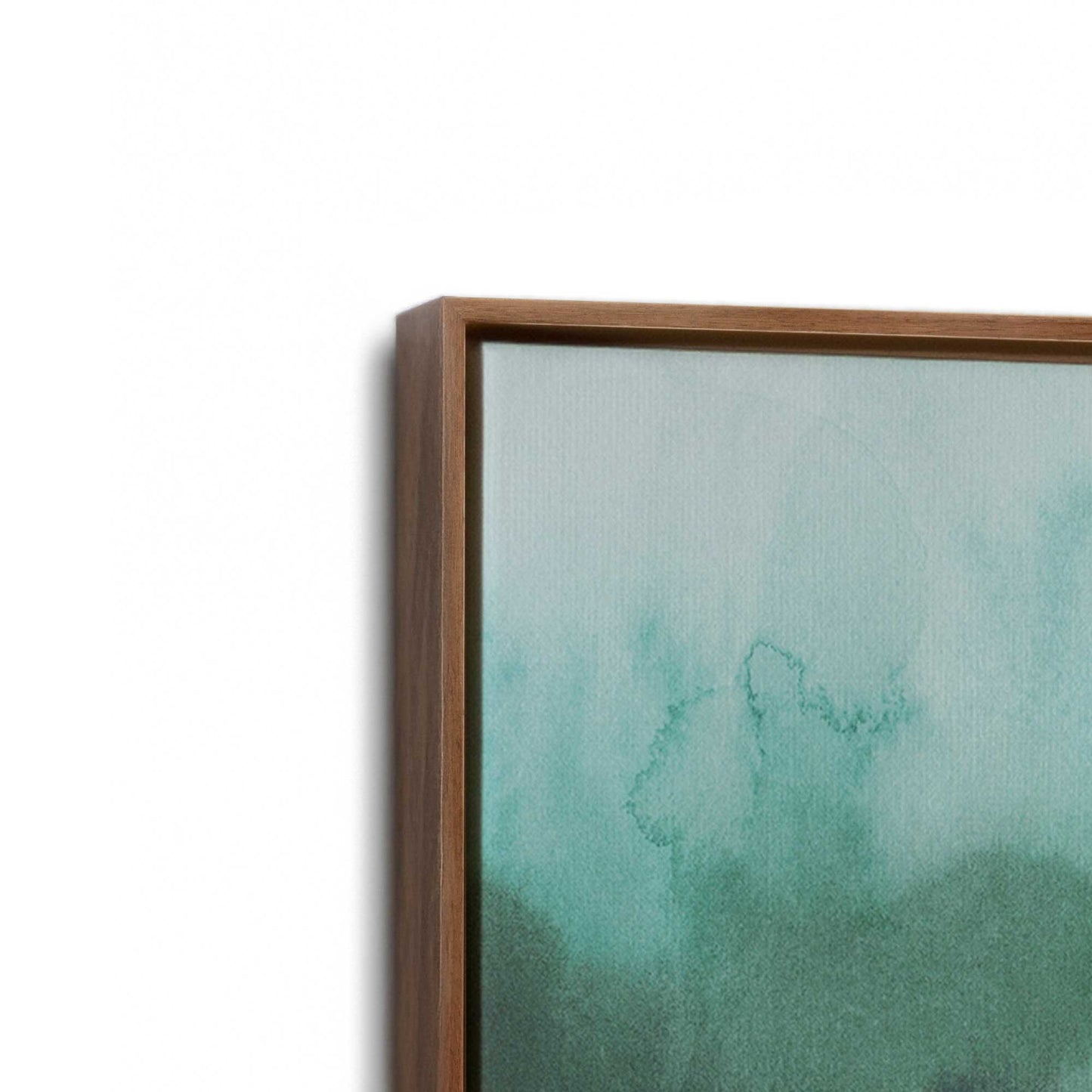 [Color:Walnut], Picture of art in a Walnut frame at an angle