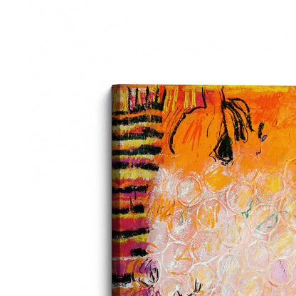 [Color:Stretched Canvas], Picture of the corner of the art
