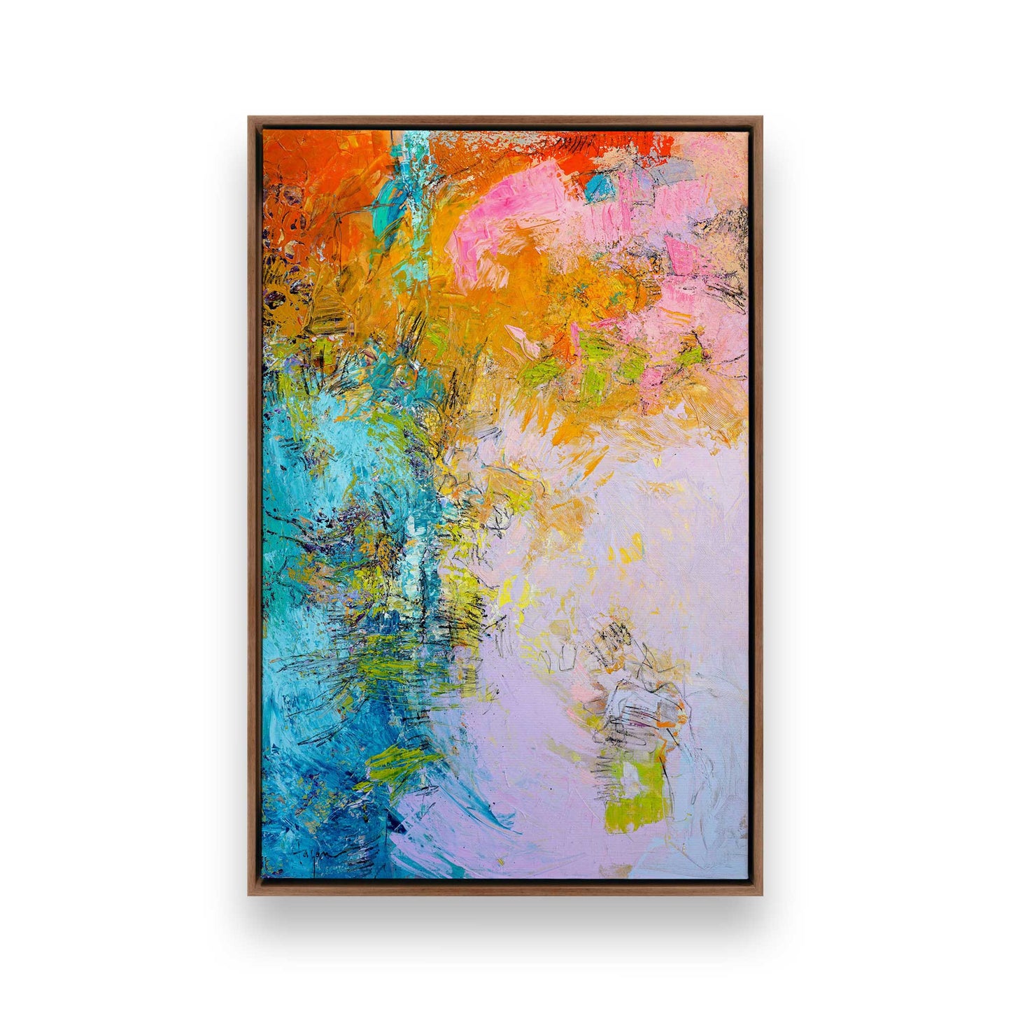 [Color:Walnut], Picture of art in a Walnut frame