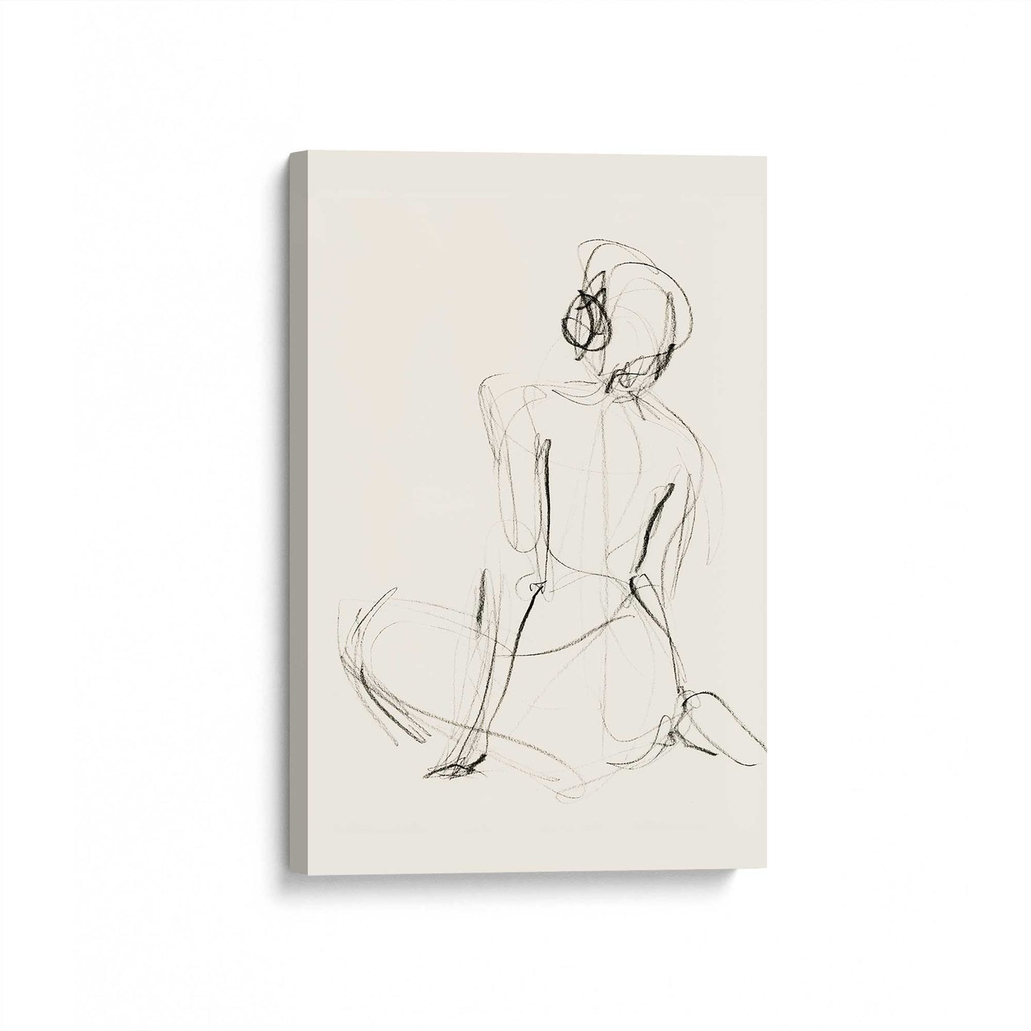 [Color:Stretched Canvas], Picture of art at an angle