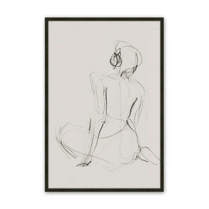 [Color:Satin Black], Picture of art in a Satin Black frame
