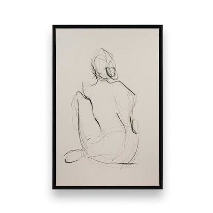 [Color:Satin Black], Picture of art in a Satin Black frame