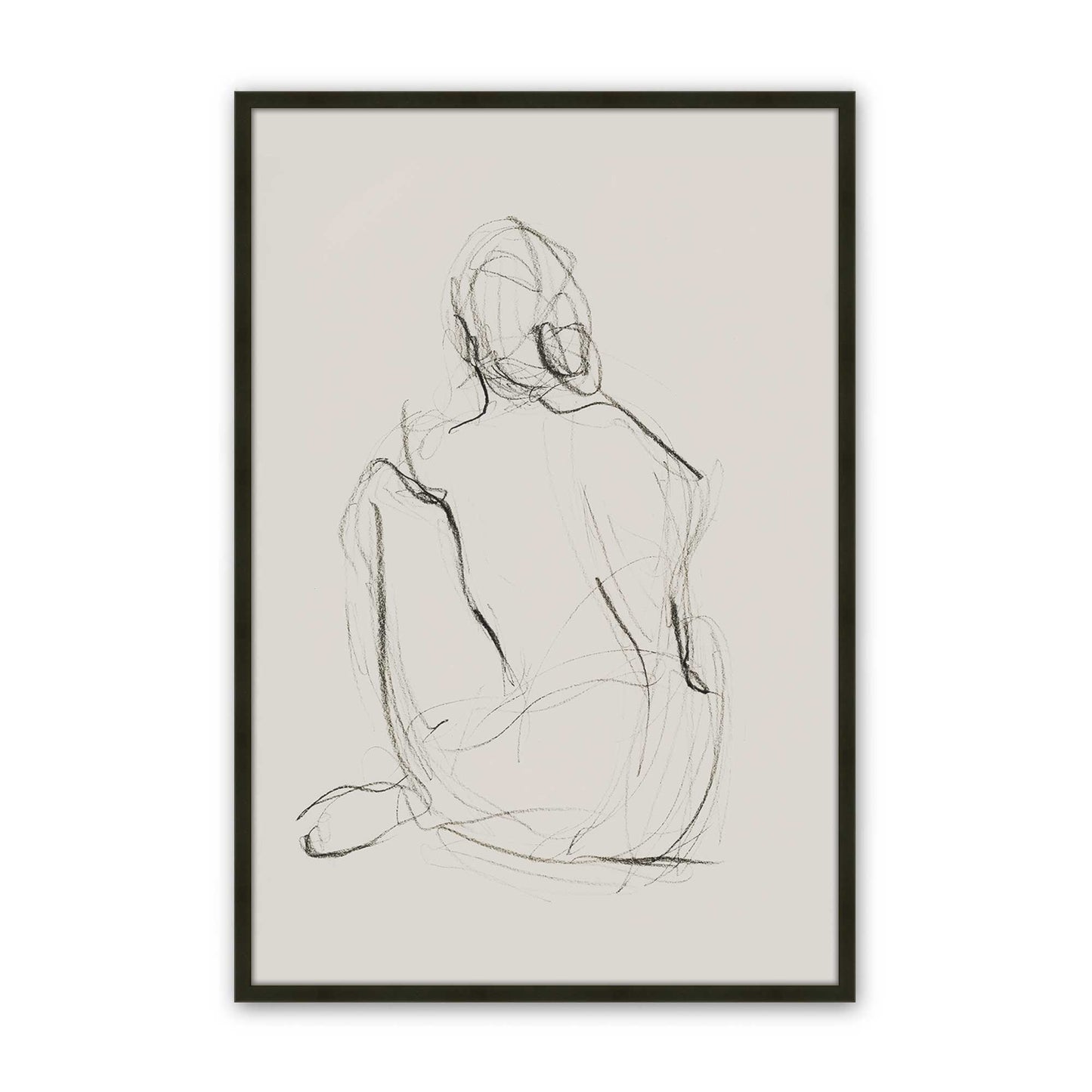[Color:Satin Black], Picture of art in a Satin Black frame