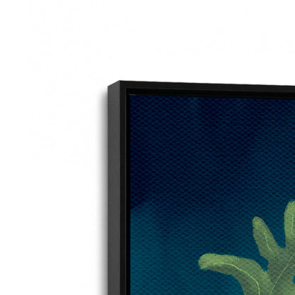 [Color:Satin Black], Picture of art in a Satin Black frame at an angle