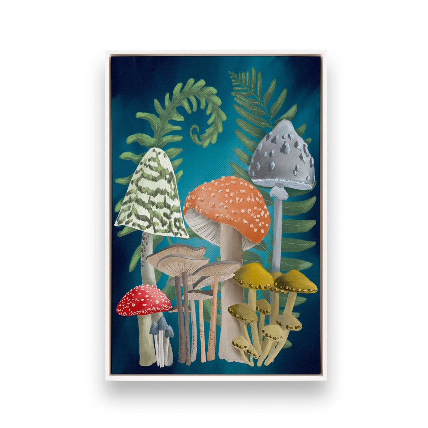 [Color:Opaque White], Picture of art in a White frame