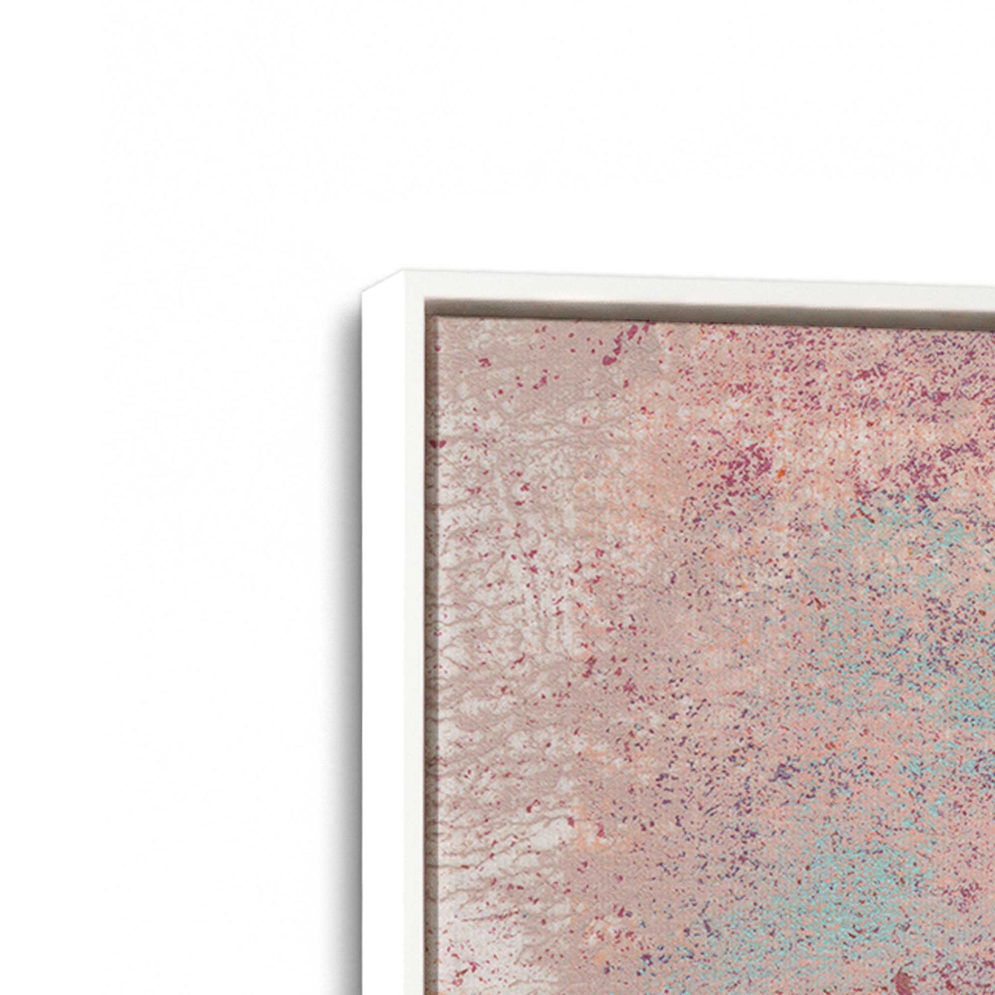 [Color:Opaque White], Picture of art in a White frame at an angle