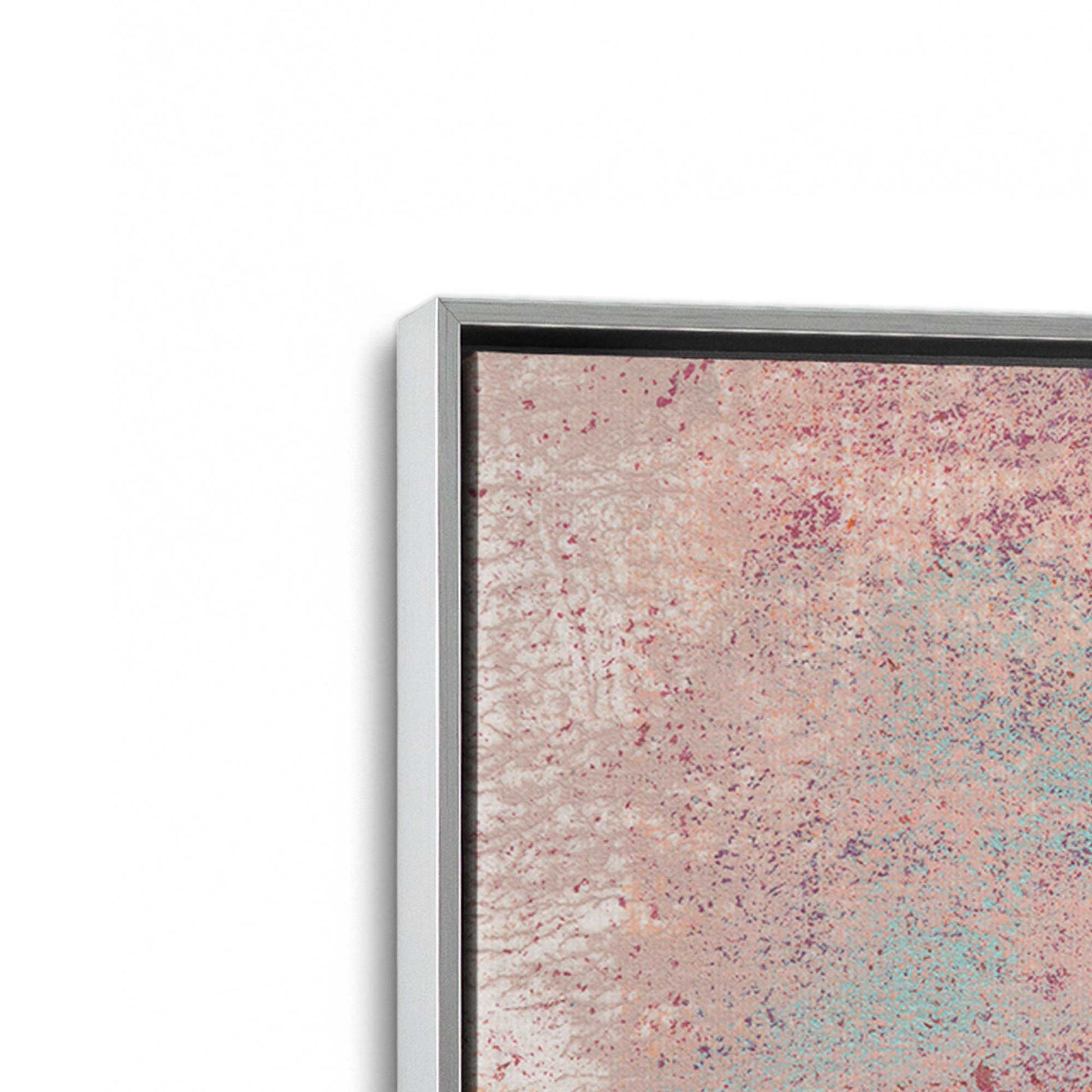 [Color:Polished Chrome], Picture of art in a Polished Chrome frame at an angle