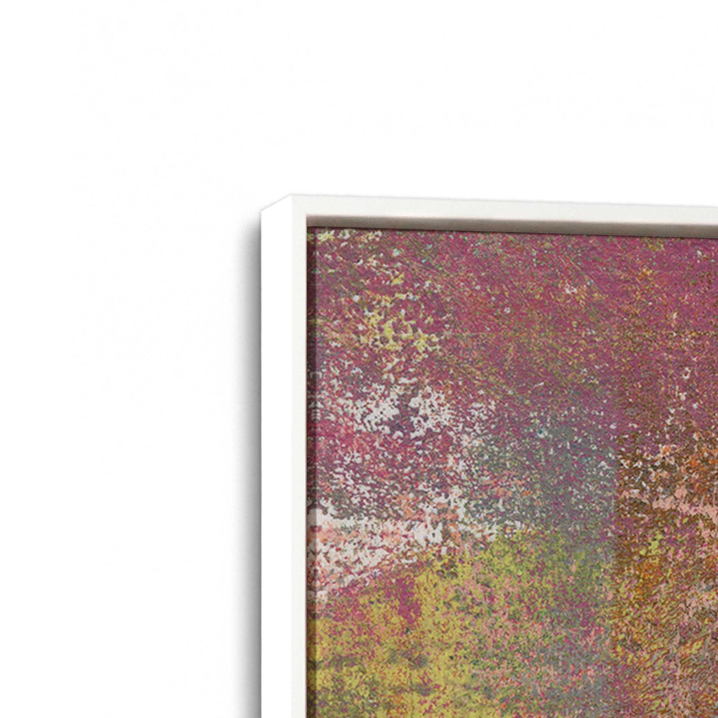 [Color:Opaque White], Picture of art in a White frame at an angle