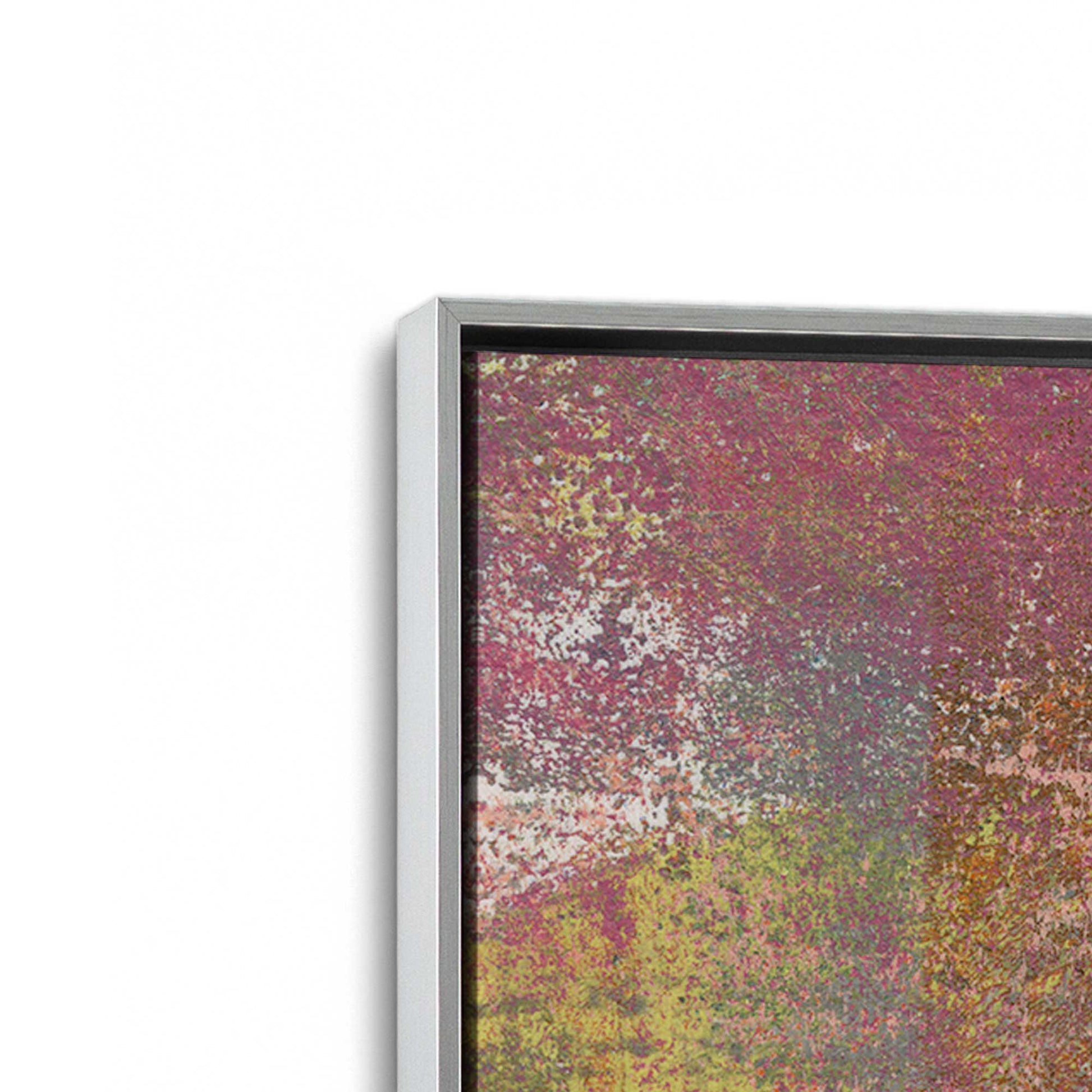 [Color:Polished Chrome], Picture of art in a Polished Chrome frame at an angle