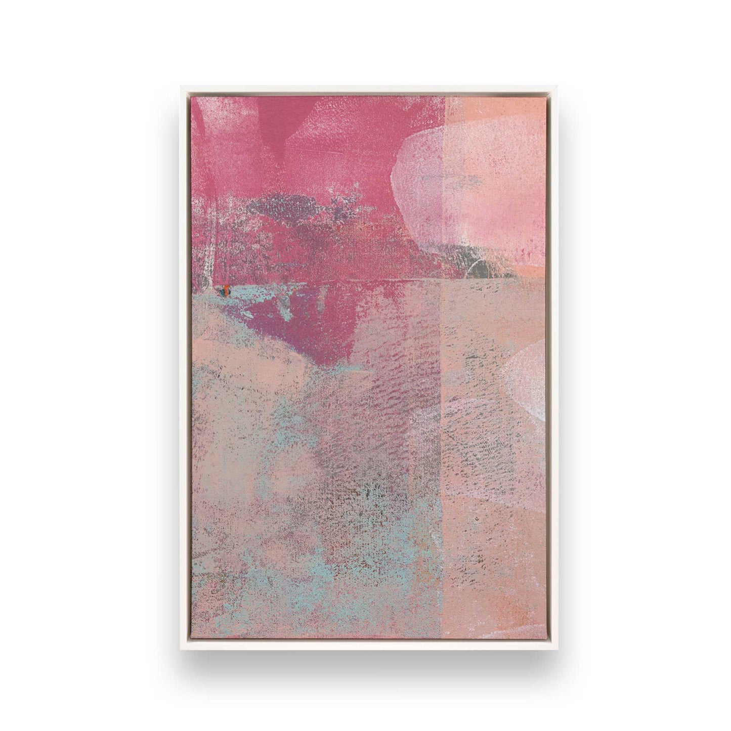 [Color:Opaque White], Picture of art in a White frame