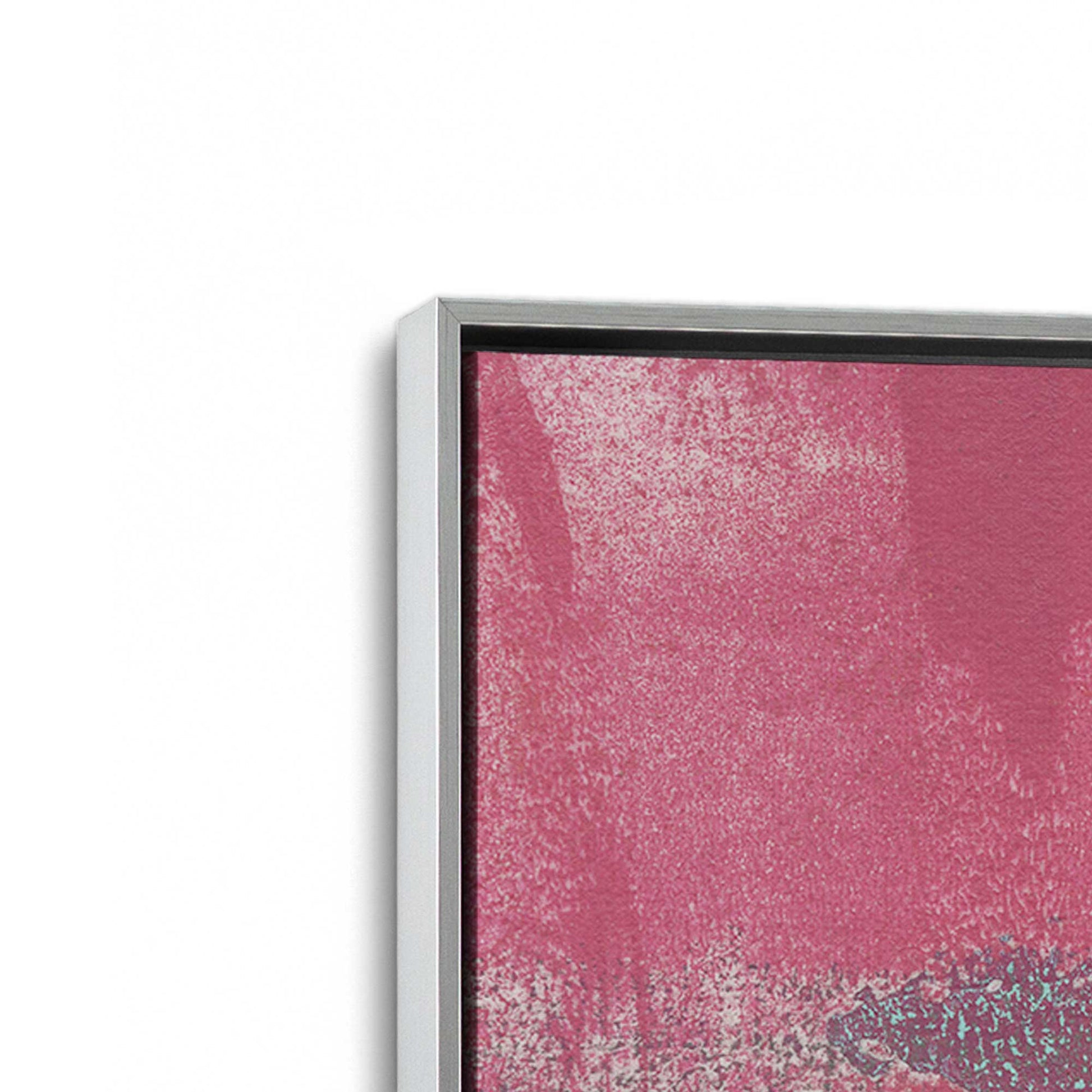 [Color:Polished Chrome], Picture of art in a Polished Chrome frame at an angle
