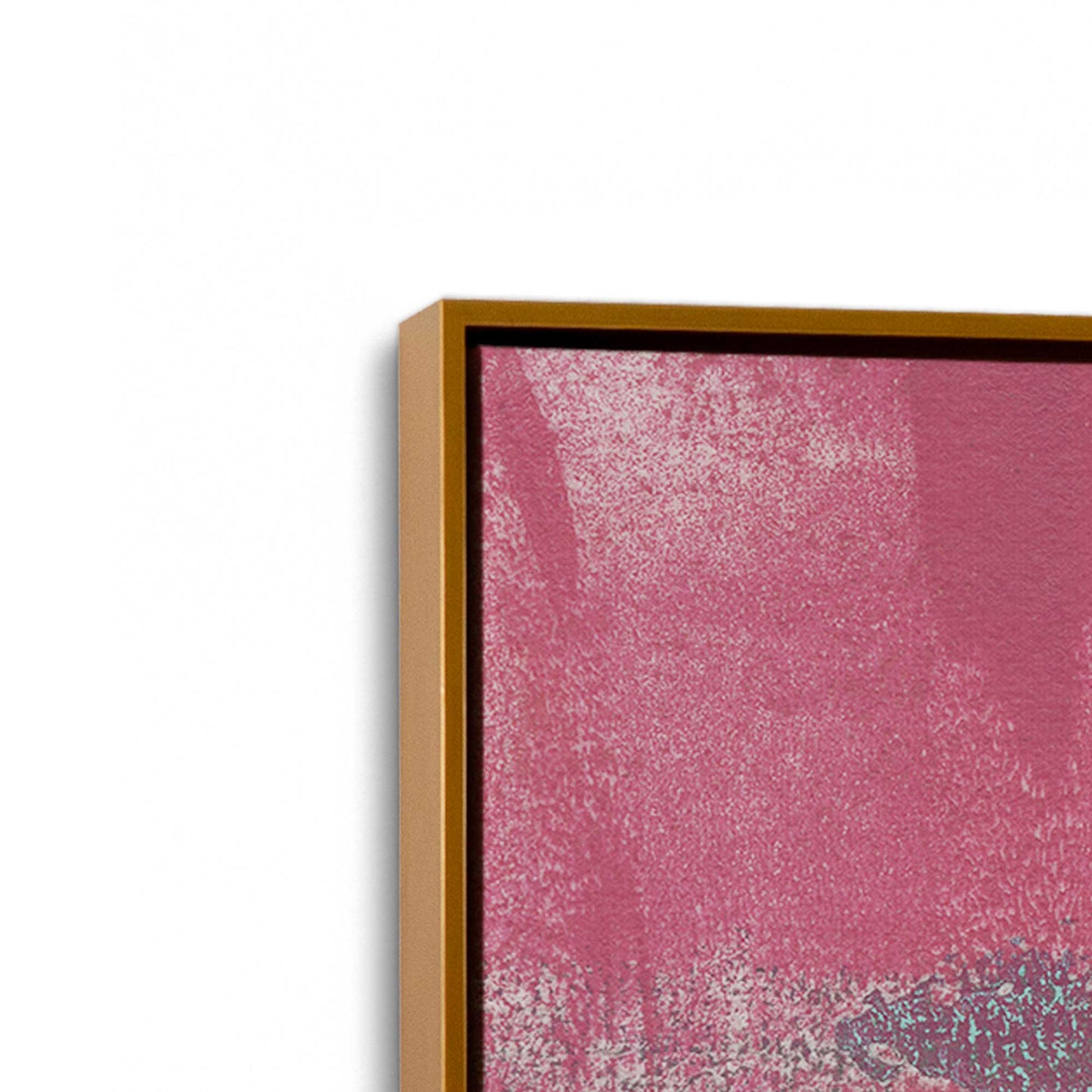[Color:Polished Gold], Picture of art in a Polished Gold frame at an angle