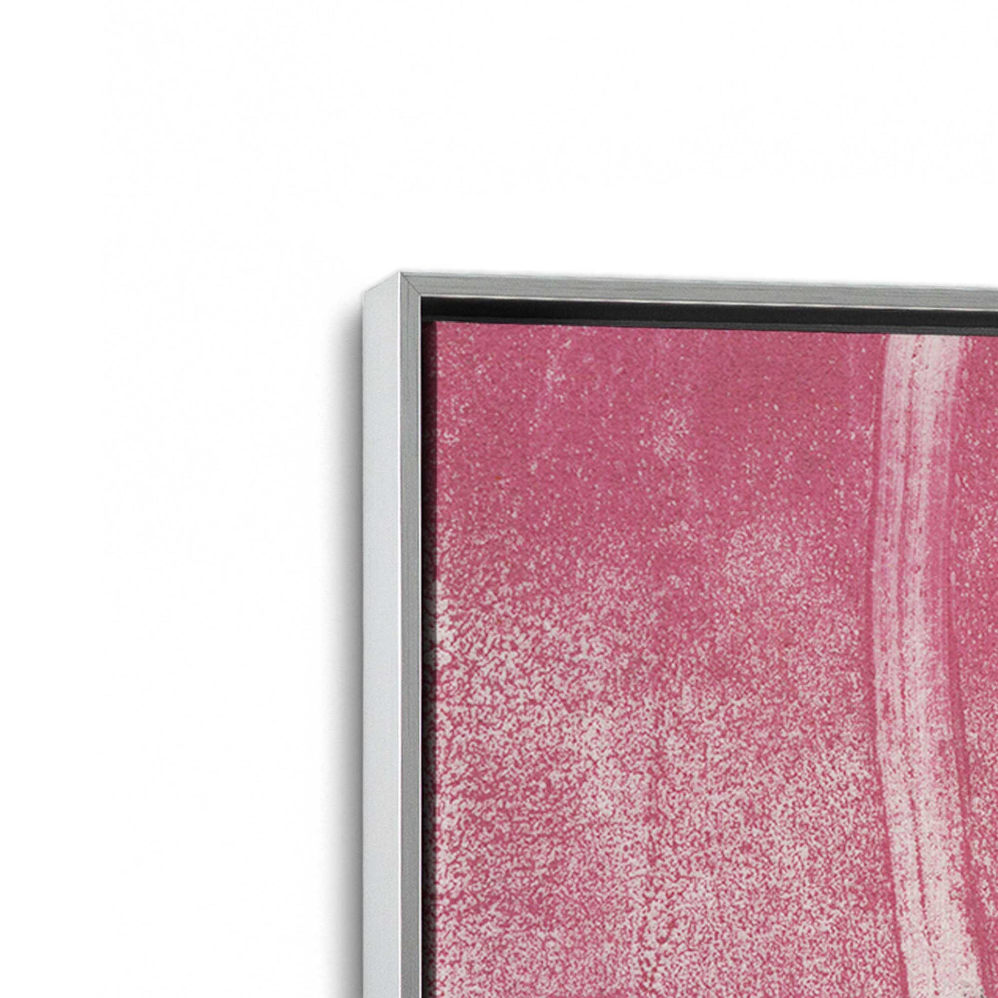 [Color:Polished Chrome], Picture of art in a Polished Chrome frame at an angle