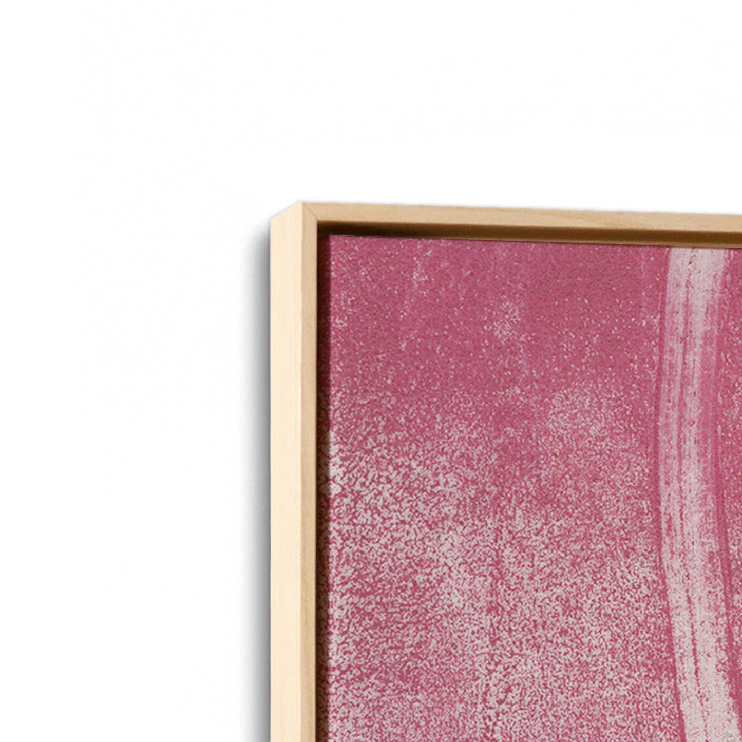 [Color:American Maple], Picture of art in a American Maple frame at an angle