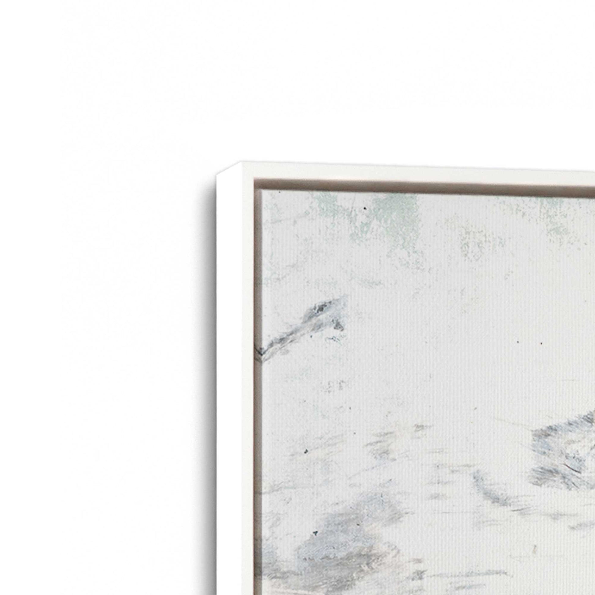 [Color:Opaque White], Picture of art in a White frame at an angle
