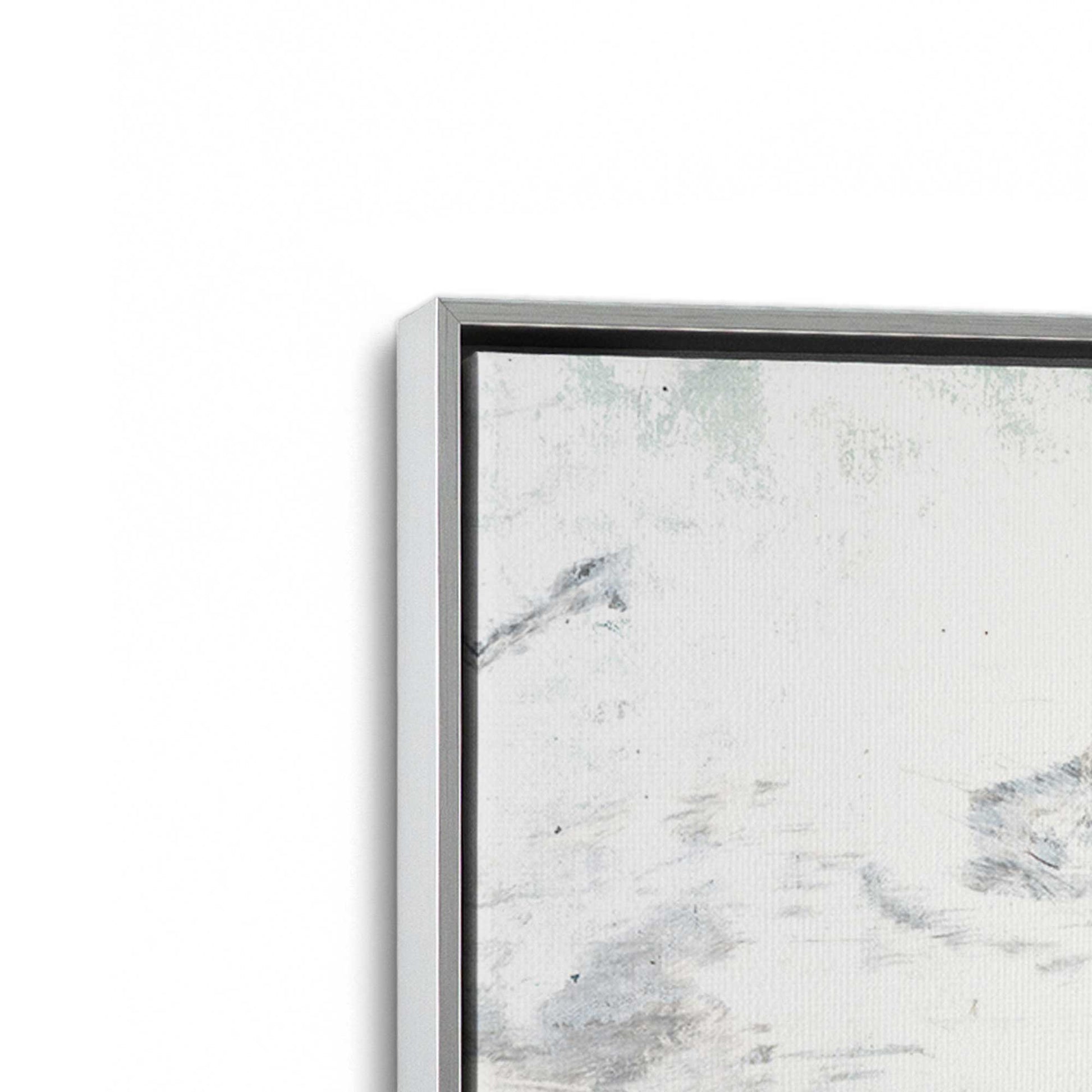 [Color:Polished Chrome], Picture of art in a Polished Chrome frame at an angle