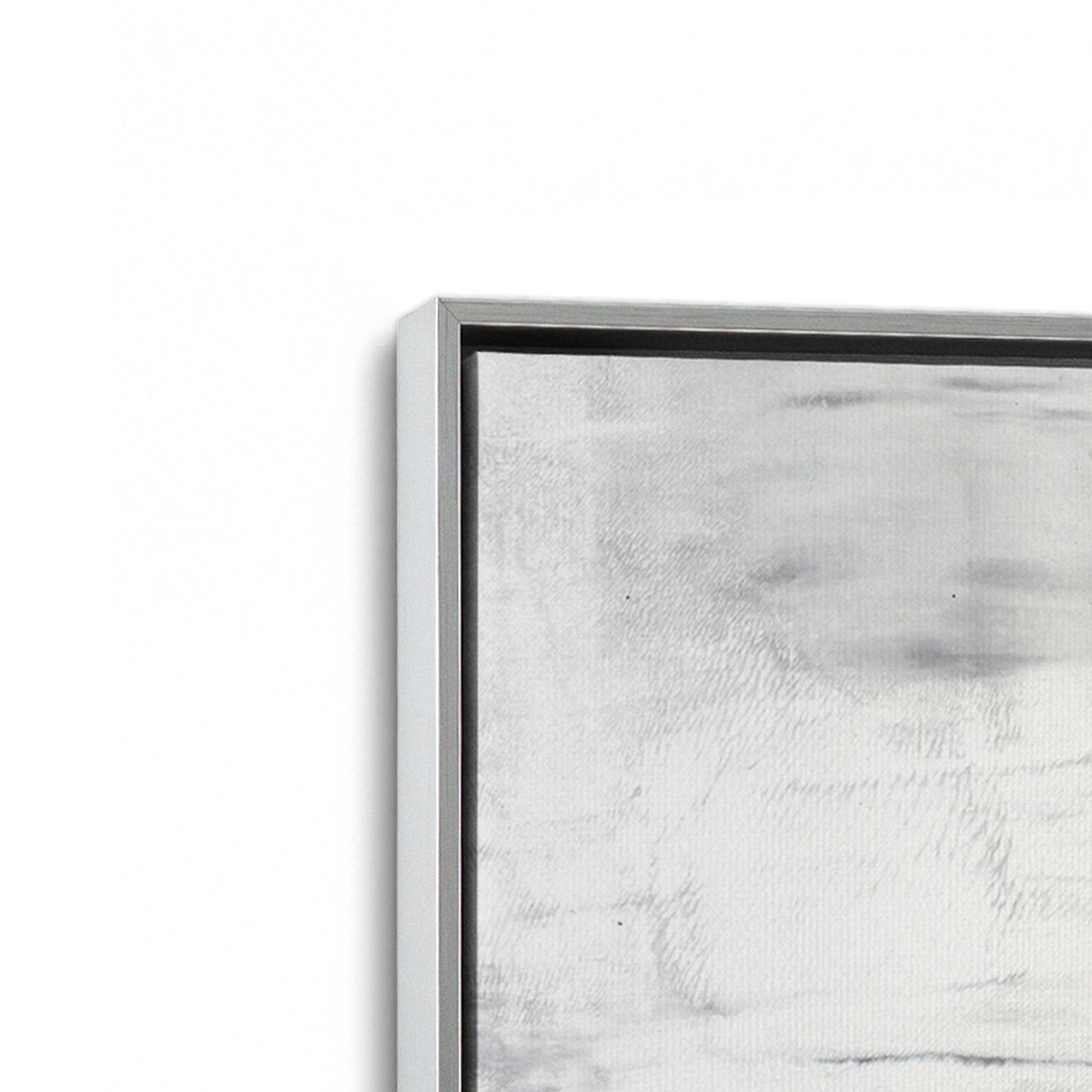 [Color:Polished Chrome], Picture of art in a Polished Chrome frame at an angle