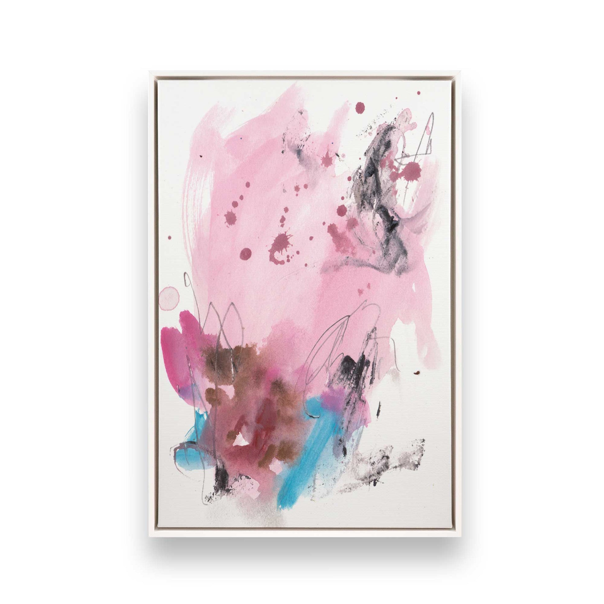[Color:Opaque White], Picture of art in a White frame