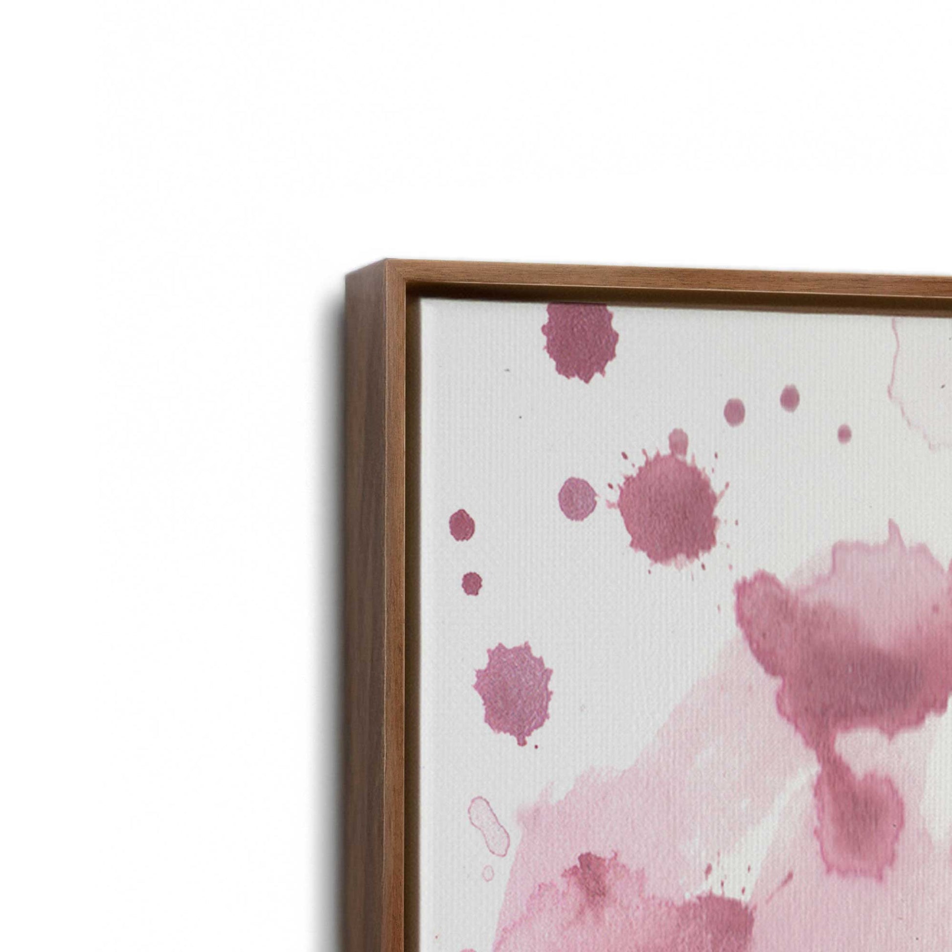 [Color:Walnut], Picture of art in a Walnut frame at an angle