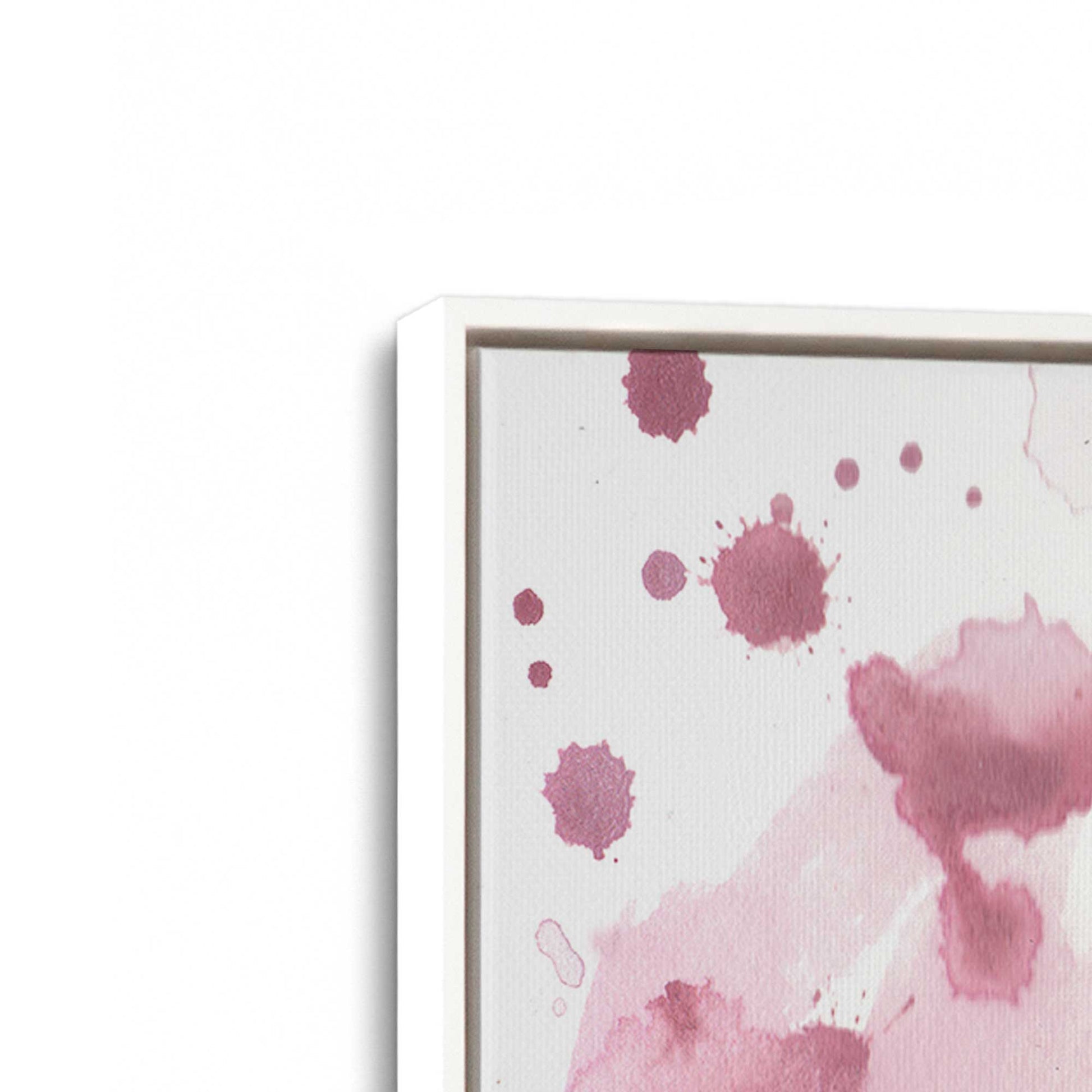 [Color:Opaque White], Picture of art in a White frame at an angle