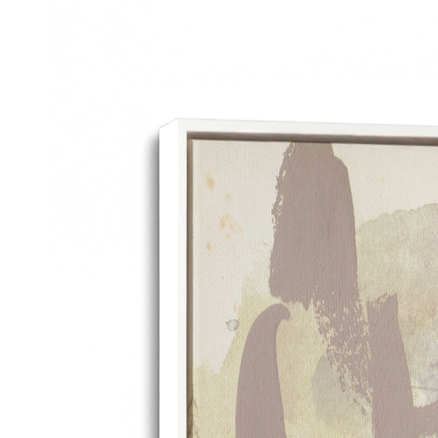 [Color:Opaque White], Picture of art in a White frame at an angle