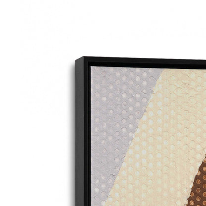 [Color:Satin Black], Picture of art in a Satin Black frame at an angle