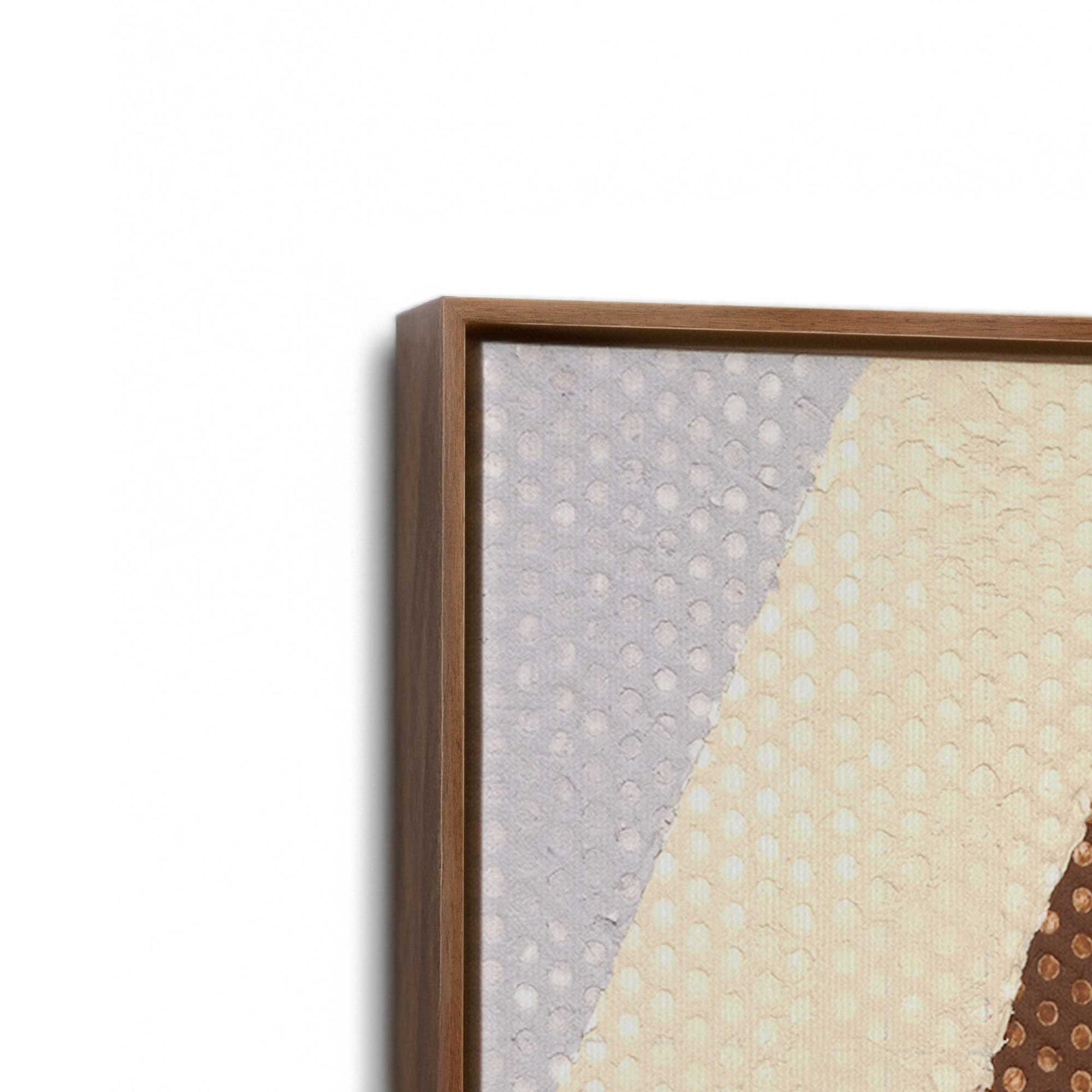[Color:Walnut], Picture of art in a Walnut frame at an angle