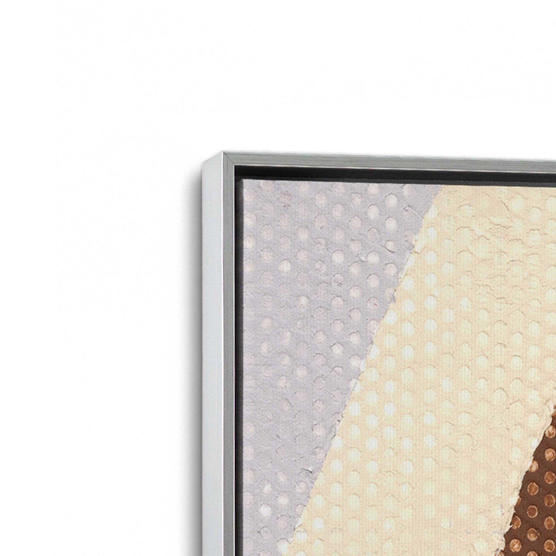 [Color:Polished Chrome], Picture of art in a Polished Chrome frame at an angle