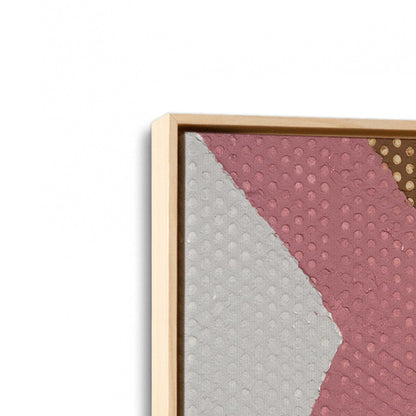 [Color:American Maple], Picture of art in a American Maple frame at an angle