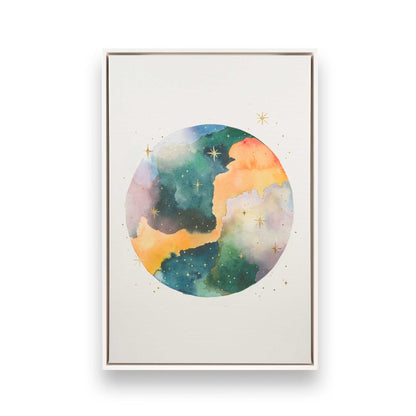 [Color:Opaque White], Picture of art in a White frame